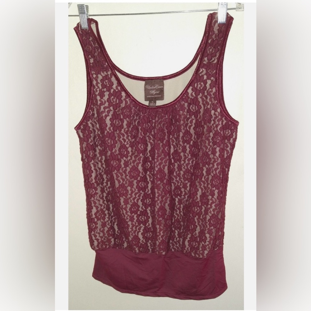 Under Cover Agent Lace Red Wine Camisole